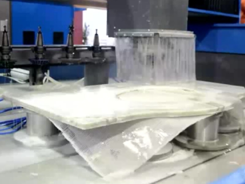 洗手池專用自動換刀數(shù)控石材切割機(jī)