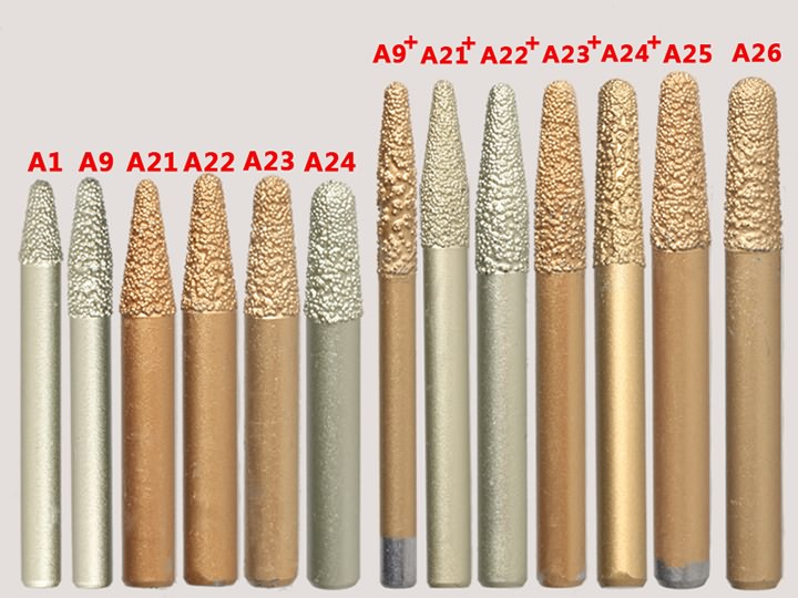 錐形鉆石 3D 大理石、花崗巖深浮雕鉆頭