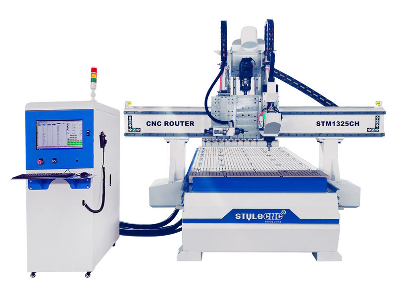 4x8直排式自動換刀數控木工雕刻機特價出售