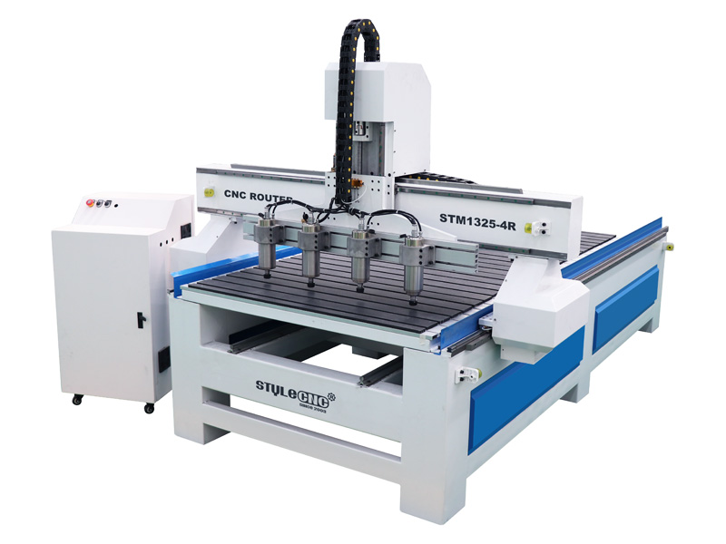 STM1325-4R 4x8 帶 4 個旋轉軸的多軸數控雕刻機工作臺 STM1325-4R 4x8 帶 4 個旋轉軸的多軸數控雕刻機工作臺