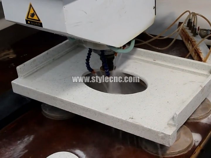 適用于石英、花崗巖、大理石加工過程的數控石材切割拋光機