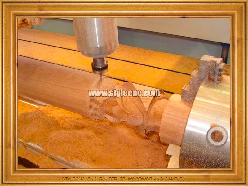 圓柱數控銑床 3D 木工