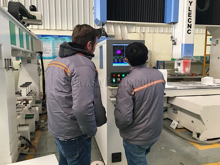 五軸數控雕刻機測試