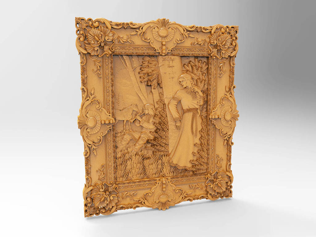 木工數(shù)控雕刻機(jī) 3D 救濟(jì)模型 STL 檔