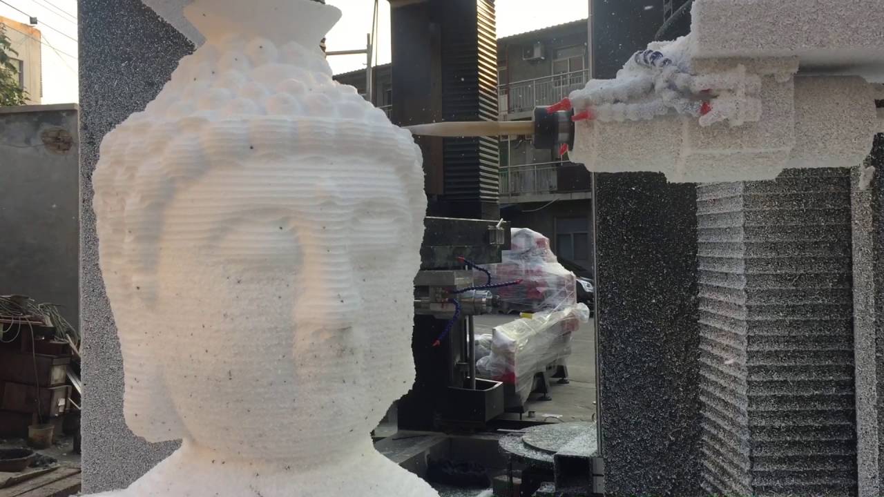 適用于佛像和雕塑的四軸石材數控機床